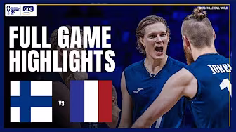 FRANCE vs. FINLAND | FULL GAME HIGHLIGHTS | 2025 FIVB MENâS WORLD CHAMPIONSHIP | SEPT 16, 2025 background