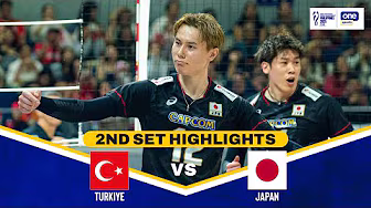 JAPAN vs. TÜRKİYE | SET 2 HIGHLIGHTS | 2025 FIVB MEN'S WORLD CHAMPIONSHIP | SEPT. 13