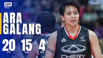 Ara Galang FIRES 20 PTS Chery Tiggo vs. Creamline 🔥 | 2025 PVL INVITATIONAL | HIGHLIGHTS