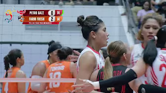 Myla Pablo TAKES THE LEAD for Petro Gazz vs. Farm Fresh in Set 3 | 2025 PVL on Tour background