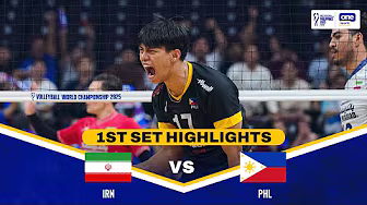 PHILIPPINES vs. IRAN | SET 1 HIGHLIGHTS | 2025 FIVB MEN'S WORLD CHAMPIONSHIP | SEPT. 18
