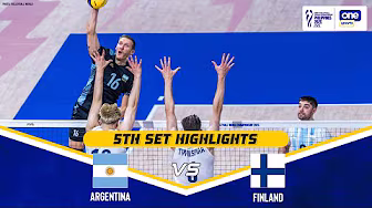 ARGENTINA vs. FINLAND | SET 5 HIGHLIGHTS | 2025 FIVB MEN'S WORLD CHAMPIONSHIP | SEPT. 14