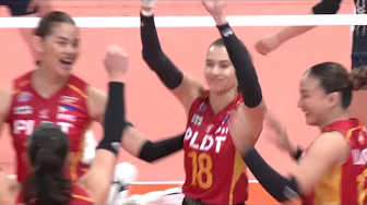 De Leon, Reyes SOLID REJECTIONS for PLDT vs. Kobe Shinwa in Set 2 đ« | 2025 PVL Invitational background