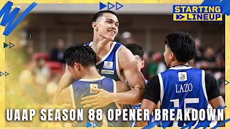UAAP Season 88 opener | STARTING LINEUP | HIGHLIGHTS background