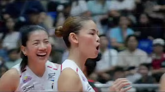 Kim Dy, Majoy Baron EXPLODE to get SET 1 for PLDT vs. Petro Gazz! ЁЯТе | 2025 PVL on Tour background
