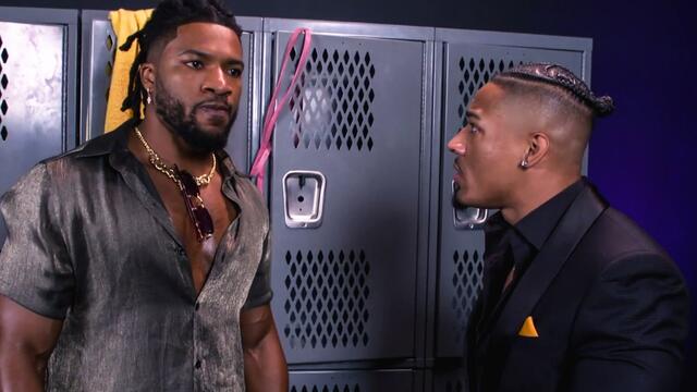Carmelo Hayes and Trick Williams have a misunderstanding: NXT highlights, Aug. 29, 2023 background