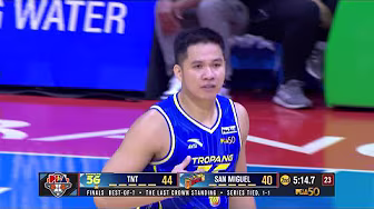 RR Pogoy HITS TOUGH THREE AND THE BONUS vs. SMB | PBA Season 49 Philippine Cup Finals G3 backdrop