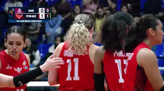 Van Sickle, Vander Weide STRONG COMBINATION for Petro Gazz vs Akari | 2025 PVL Reinforced Conference background