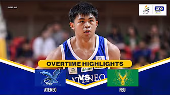 FEU vs. ATENEO | OVERTIME HIGHLIGHTS | UAAP SEASON 88 MEN’S BASKETBALL