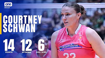 Courtney Schwan UNLEASHES 14 PTS vs. Galeries Tower 🍦 | 2025 PVL REINFORCED CONFERENCE | HIGHLIGHTS background