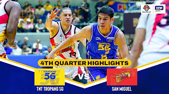 TNT vs. SAN MIGUEL | 4TH QUARTER HIGHLIGHTS | FINALS GAME 1 | PBA SEASON 49 PHILIPPINE CUP background