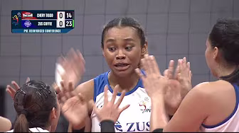 ZUS Coffee GOES ON A 5-0 RUN vs. Chery Tiggo EV in Set 1 ☕ | 2025 PVL Reinforced Conference background