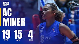 AC Miner DROPS PVL CAREER-HIGH 19 PTS for ZUS Coffee! ☕ | 2025 PVL ON TOUR | HIGHLIGHTS background