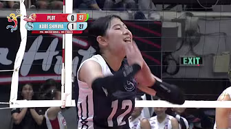 Kianna Dy WITH A SOLID REJECTION for PLDT vs. Kobe Shinwa in Set 2 🙌 | 2025 PVL Invitational Final backdrop