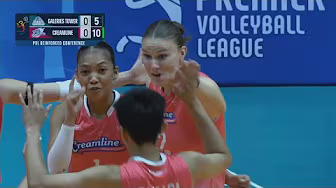 Courtney Schwan COOL START vs. Galeries Tower in Set 1 🍦 | 2025 PVL Reinforced Conference background