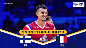 FRANCE vs. FINLAND | SET 2 HIGHLIGHTS | 2025 FIVB MEN’S WORLD CHAMPIONSHIP | SEPT 16, 2025 background
