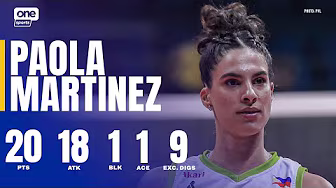 Paola Martinez DROPS 20 PTS for Nxled vs. Choco Mucho | 2025 PVL REINFORCED CONFERENCE background