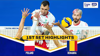 ROMANIA vs. POLAND | SET 1 HIGHLIGHTS | 2025 FIVB MEN'S WORLD CHAMPIONSHIP | SEPT. 13