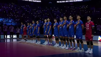 Alas Pilipinas sing the Philippine national anthem | 2025 FIVB Volleyball Men's World Championship background