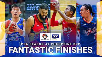 FANTASTIC FINISHES OF THE CONFERENCE | PBA SEASON 49 PHILIPPINE CUP