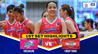 CREAMLINE vs. CHERY TIGGO | SET 1 HIGHLIGHTS | 2025 PVL ON TOUR | July 20, 2025 background