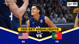 USA vs. PORTUGAL | SET 3 HIGHLIGHTS | 2025 FIVB MEN’S WORLD CHAMPIONSHIP | SEPT 15, 2025