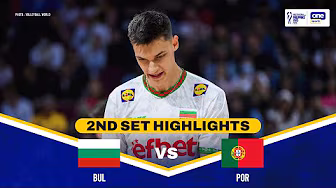 BULGARIA vs PORTUGAL | SET 2 HIGHLIGHTS | 2025 FIVB Men’s World Championship Round of 16 background