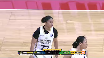 NU RAIN TRIPLES EARLY vs. FEU in 1Q | UAAP Season 88 Women’s Basketball background