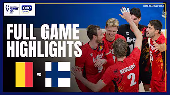 BELGIUM vs. FINLAND | FULL GAME HIGHLIGHTS | 2025 FIVB MEN'S WORLD CHAMPIONSHIP | SEPT. 21