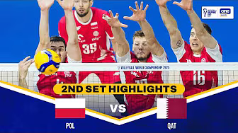 QATAR vs. POLAND | SET 2 HIGHLIGHTS | 2025 FIVB MEN'S WORLD CHAMPIONSHIP | SEPT. 15 background