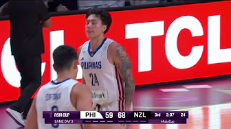 Ramos FIRES A LONG TWO from Brownlee for Gilas Pilipinas vs. New Zealand in 3Q | 2025 FIBA Asia Cup backdrop