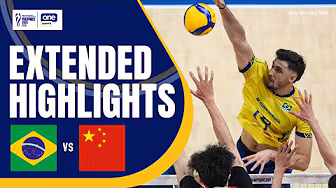 CHINA vs. BRAZIL | EXTENDED HIGHLIGHTS | 2025 FIVB MEN’S WORLD CHAMPIONSHIP | SEPT 14, 2025 backdrop