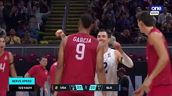 Garcia, Ewert WINS SET 4 for USA vs. Slovenia đşđ¸ | 2025 FIVB Menâs World Championship