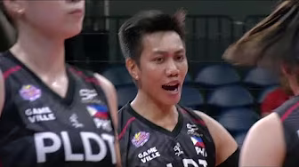 Dell Palomata SHUTS THE DOOR for PLDT vs. ZUS Coffee in Set 2 | 2025 PVL Invitational background