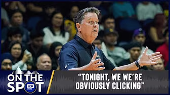 Tim Cone after their bounce back win in the PBA Season 50 | #OSOnTheSpot background