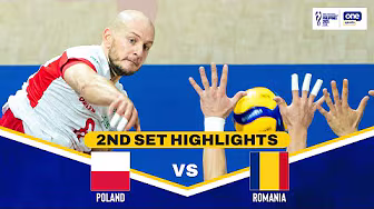 ROMANIA vs. POLAND | SET 2 HIGHLIGHTS | 2025 FIVB MEN'S WORLD CHAMPIONSHIP | SEPT. 13
