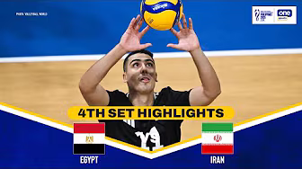EGYPT vs. IRAN | SET 4 HIGHLIGHTS | 2025 FIVB MEN'S WORLD CHAMPIONSHIP | SEPT. 14 background