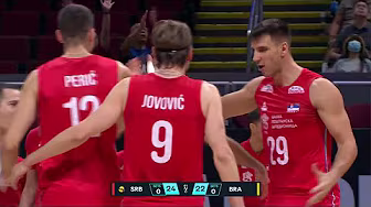 Serbia FINISHES THE FIRST SET with a statement vs. Brazil đ·đž | 2025 FIVB Menâs World Championship background