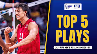 TOP 5 PLAYS | 2025 FIVB MEN'S WORLD CHAMPIONSHIP | SEPT. 22 background