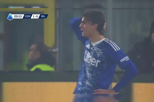 [Highlights] Batulinha's cross from the flank sets up Nico Paz, whose near-post curler is saved by Maignan with a diving effort