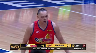 Rain or Shine's Keith Datu WITH SOLID OFFENSE vs. San Miguel in 3Q | PBA Season 50 Philippine Cup