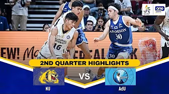 NU vs. AdU | 2ND QUARTER HIGHLIGHTS | UAAP SEASON 88 MEN’S BASKETBALL | OCT. 8, 2025