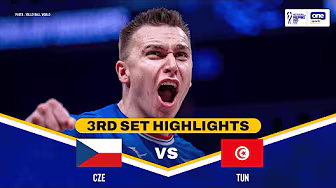 TUNISIA vs. CZECHIA | SET 3 HIGHLIGHTS | 2025 FIVB MENâS WORLD CHAMPIONSHIP | SEPT 23, 2025