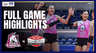 AKARI vs. CHERY TIGGO EV | FULL GAME HIGHLIGHTS | 2025 PVL REINFORCED CONFERENCE | OCT 14, 2025 background