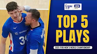 TOP 5 PLAYS | 2025 FIVB MEN'S WORLD CHAMPIONSHIP | SEPT. 25 background
