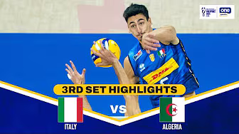 ALGERIA vs. ITALY | SET 3 HIGHLIGHTS | 2025 FIVB MEN'S WORLD CHAMPIONSHIP | SEPT. 14