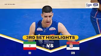 SERBIA vs. IRAN | SET 3 HIGHLIGHTS | 2025 FIVB MEN’S WORLD CHAMPIONSHIP | SEPT 23, 2025 background
