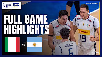 ITALY vs. ARGENTINA | FULL GAME HIGHLIGHTS | 2025 FIVB MEN'S WORLD CHAMPIONSHIP | SEPT. 21 background