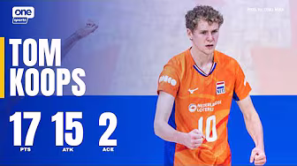 Tom Koops with 16 PTS for Netherlands vs. Qatar đ„ | 2025 FIVB MEN'S WORLD CHAMPIONSHIP | HIGHLIGHTS background
