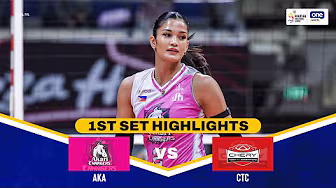 AKARI vs. CHERY TIGGO | SET 1 HIGHLIGHTS | 2025 PVL REINFORCED CONFERENCE | OCT 14, 2025 backdrop